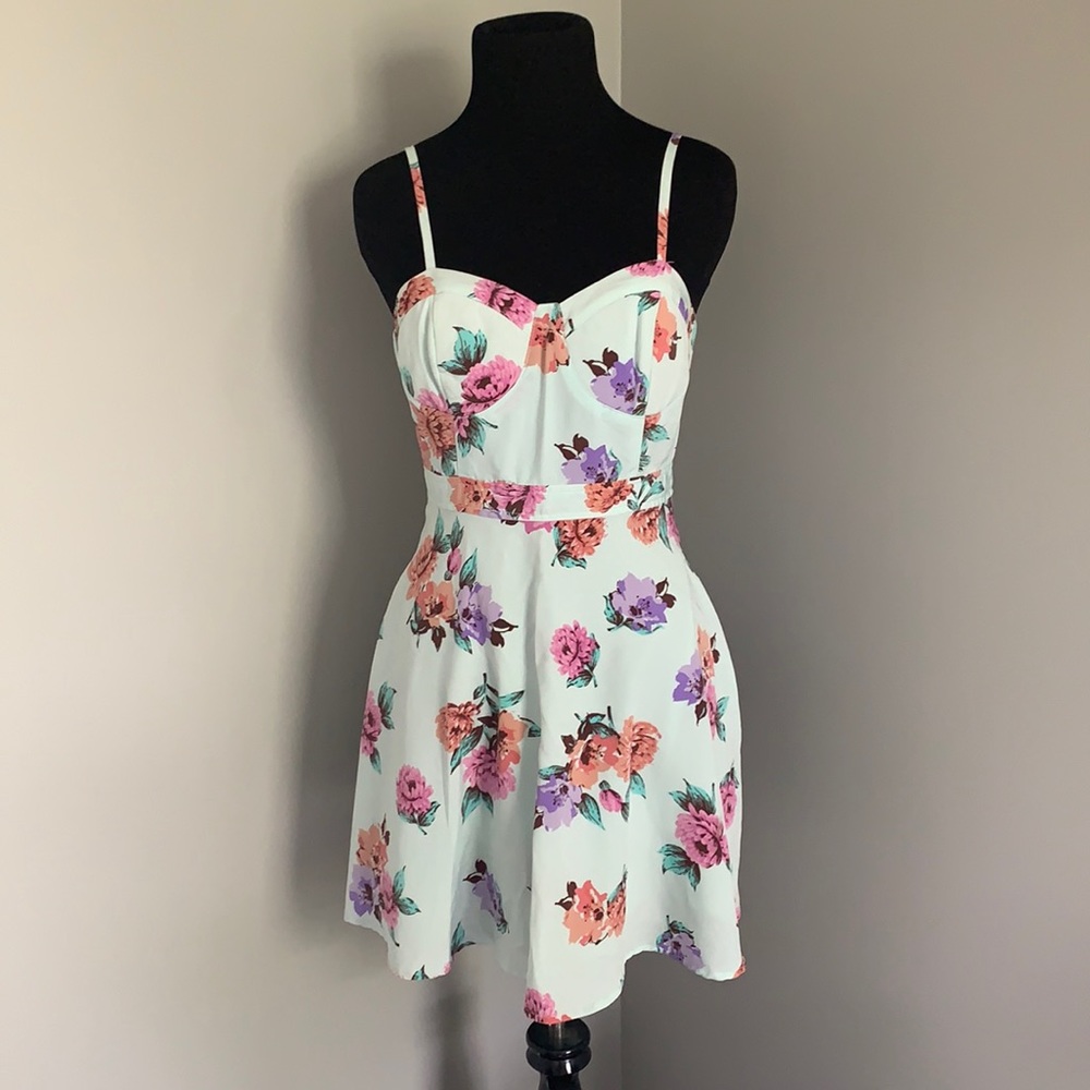 Floral Bustier Dress